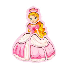 Дитячий пазл-вкладиш "Принцеса" Puz-22968, 8 елементів (Puz-22968)