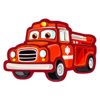 Дитячий пазл-вкладиш "Пожежна машина" Puz-22967, 12 елементів (Puz-22967)