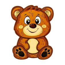 Дитячий пазл-вкладиш "Ведмедик" Puz-22956, 10 елементів (Puz-22956)