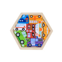 Дитячий дерев’яний пазл вкладиш "Міський транспорт" C9441-8 (C9441-8)