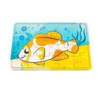 Дитячий дерев'яний пазл Золота рибка Арт-10026, 20 елементів (Арт-10026)