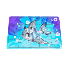 Дитячий дерев'яний пазл Морська рибка Арт-10031, 20 елементів (Арт-10031)