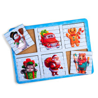 Розвиваючі пазли-палички "Новорічні" (ПСД229) PSD229 двосторонні (PSD229)