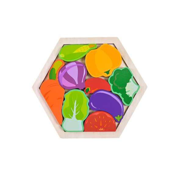 Детский деревянный пазл вкладыш "Овощи" C9441-6(C9441-6)