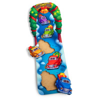 Развивающий пазл-вкладыш "Новогодние машинки" (ПСД228) PSD228 больше-меньше(PSD228)