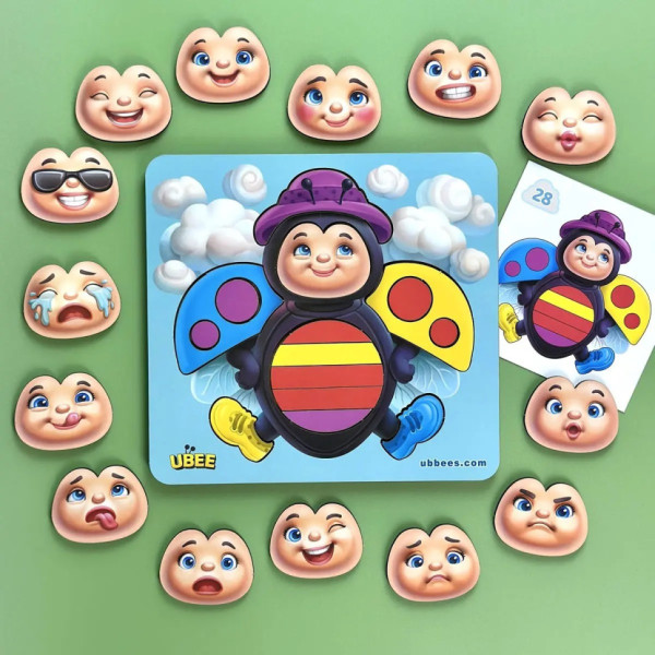 Развивающий пазл-вкладыш "Божья коровка эмоции" (ПСД280) PSD280(ПСД280)