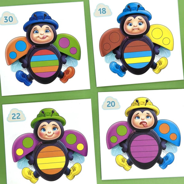 Развивающий пазл-вкладыш "Божья коровка эмоции" (ПСД280) PSD280(ПСД280)