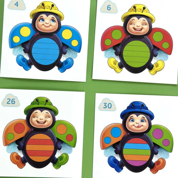 Развивающий пазл-вкладыш "Божья коровка эмоции" (ПСД280) PSD280(ПСД280)