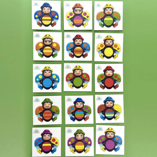 Развивающий пазл-вкладыш "Божья коровка эмоции" (ПСД280) PSD280(ПСД280)