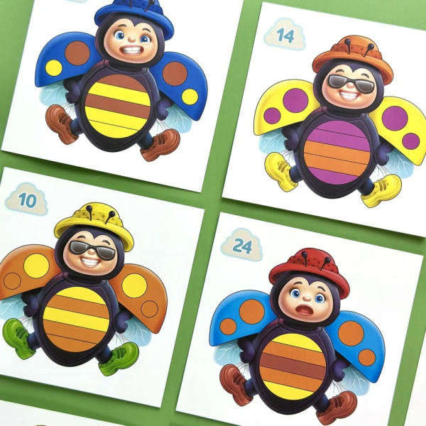 Развивающий пазл-вкладыш "Божья коровка эмоции" (ПСД280) PSD280(ПСД280)