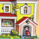 Дерев'яний пазл-вкладиш "Котячий літній будинок" (ПСД272) PSD272 (PSD272)