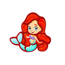 Детский пазл-вкладыш "Русалка" Puz-22965, 12 элементов(Puz-22965)