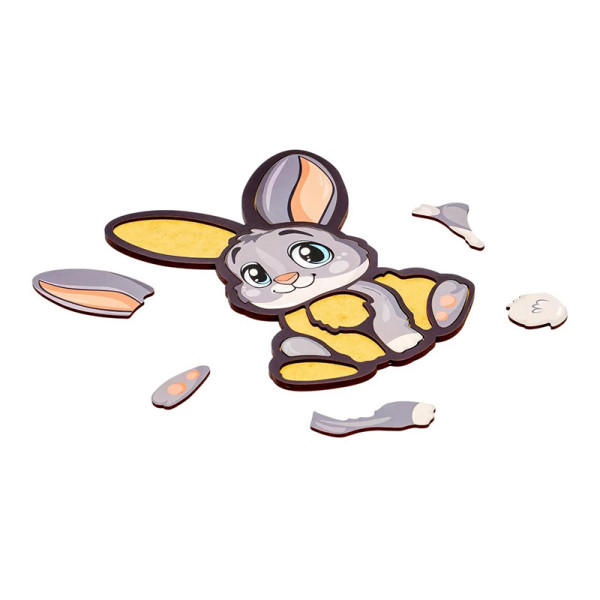 Дитячий пазл-вкладиш "Зайчик" Puz-22971, 12 елементів (Puz-22971)