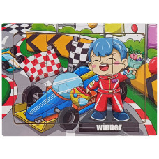 Детский деревянный пазл-вкладыш "Победа" MD 1354-2, 12 элементов 15 х 11 х 0,4 см(MD 1354-2)