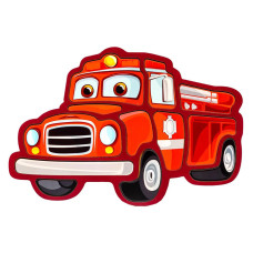 Дитячий пазл-вкладиш "Пожежна машина" Puz-22967, 12 елементів (Puz-22967)