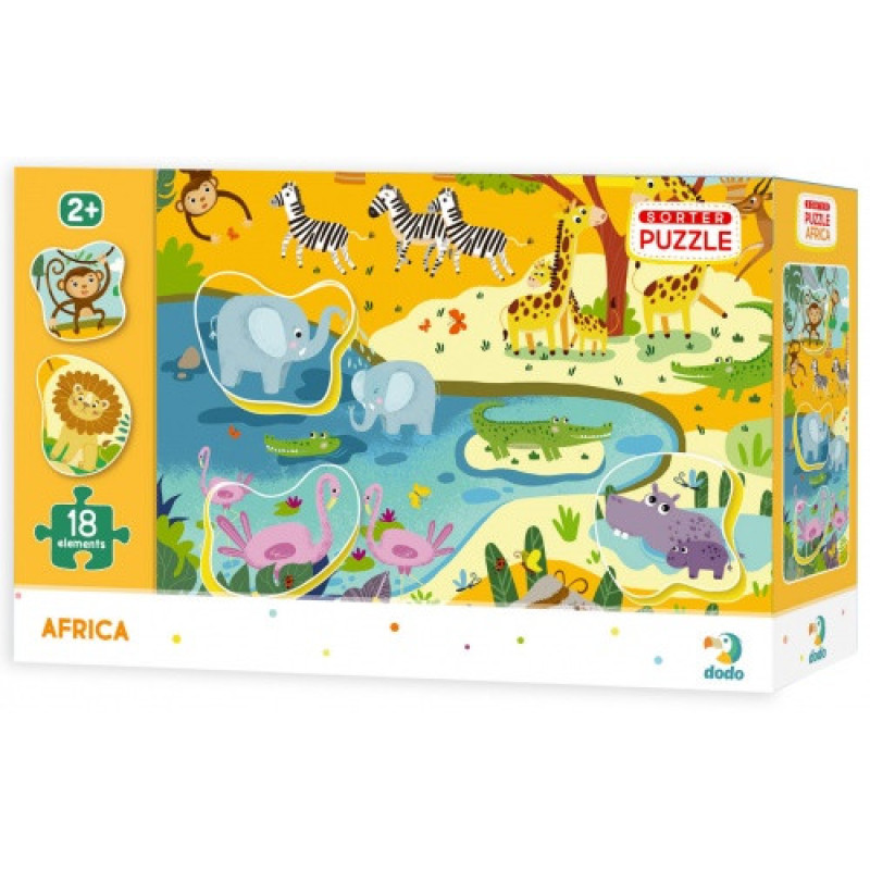 Пазл DoDo Сортер Африка 300159, 18 деталей