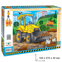 Детский пазл "Бульдозер" Энергия Плюс 85617 на 60 элементов(85617)