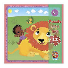 Детский пазл "Зоопарк" LZ02, 12 элементов 20 х 21 см(LZ02)
