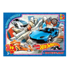 Пазлы детские "Hot Wheels" FW772, 70 элементов(FW772)