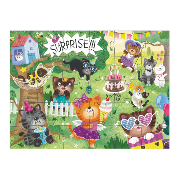 Детские пазлы 300417 "Праздник котиков" 30 элементов(300417)