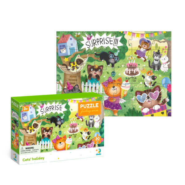 Детские пазлы 300417 "Праздник котиков" 30 элементов(300417)