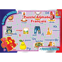Детский пазл "Французская Азбука" ABC04 плакат 35 элементов(ABC04)