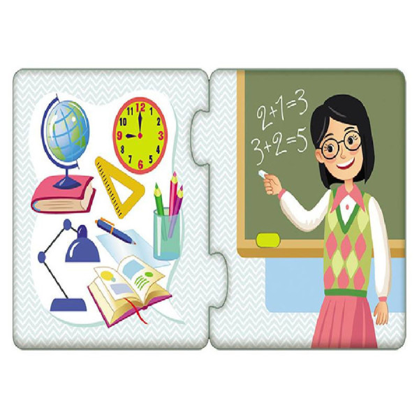 Детские пазлы-половинки "Профессии" 1214010 на укр. языке(1214010)