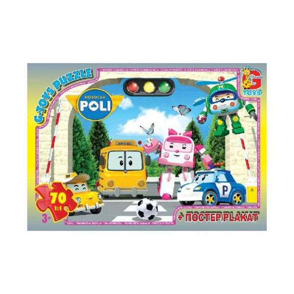 Пазлы детские "Робокар Поли" RR067435, 70 элементов(RR067435)
