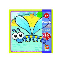 Пазлы детские "Насекомые" LI04, 16 элементов(LI04)