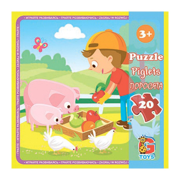 Пазлы детские "Ферма" LA09, 20 элементов(LA09)