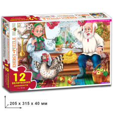 Дитячі пазли "Курочка Ряба" 82043 на 12 деталей (82043)