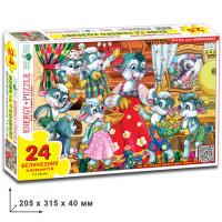 Дитячі пазли "Вовк і семеро козенят" 82128 на 24 елемента (82128)