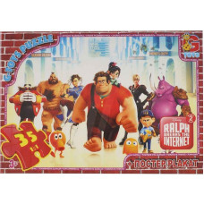 Детский пазл классический "Ральф разрушитель" RAL81 плакат 35 элементов(RAL81)