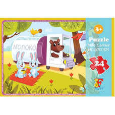 Детский пазл "Молоковоз" FA04, 24 элемента(FA04)