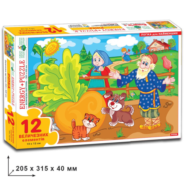 Дитячі пазли "Ріпка" 82074 на 12 деталей (82074P)