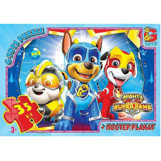 Дитячий пазл "Paw Patrol Щенячий патруль" PW0866 постер 35 елементів (PW0866)