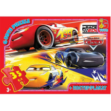 Дитячий пазл класичний "Тачки" Z10187 постер 35 елементів (Z10187)