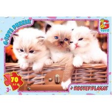 Дитячий пазл "Домашні улюбленці" AN130 постер 70 елементів (AN130)