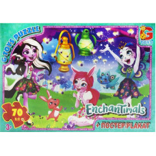 Дитячий пазл класичний "Enchantimals" EA203 постер 70 елементів (EA203)