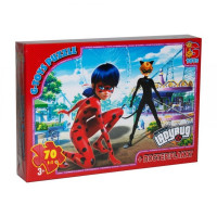 Дитячий пазл класичний "Леді Баг" LB1007 постер 70 елементів (LB1007)