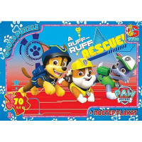 Дитячий пазл "Paw Patrol Щенячий патруль" PW0848 постер 70 елементів (PW0848)