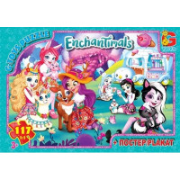 Дитячий пазл класичний "Enchantimals" EA205 постер 117 елементів (EA205)