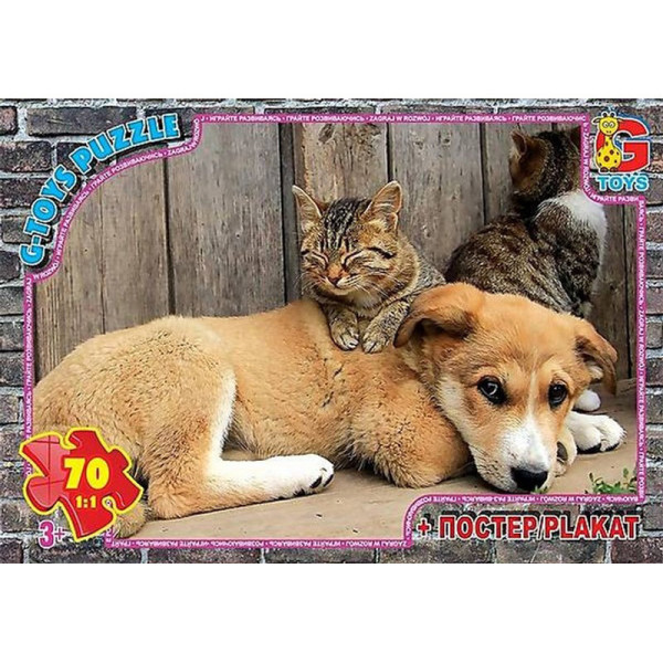 Дитячий пазл "Домашні улюбленці" AN136 плакат 70 елементів (AN136)