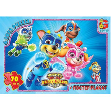 Дитячий пазл "Paw Patrol Щенячий патруль" PW0873 плакат 70 елементів (PW0873)