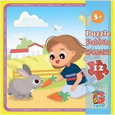 Дитячий пазл "Ферма" LA07, 12 елементів (LA07)