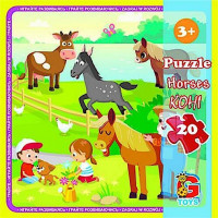 Дитячий пазл "Ферма" LA10, 20 елементів (LA10)