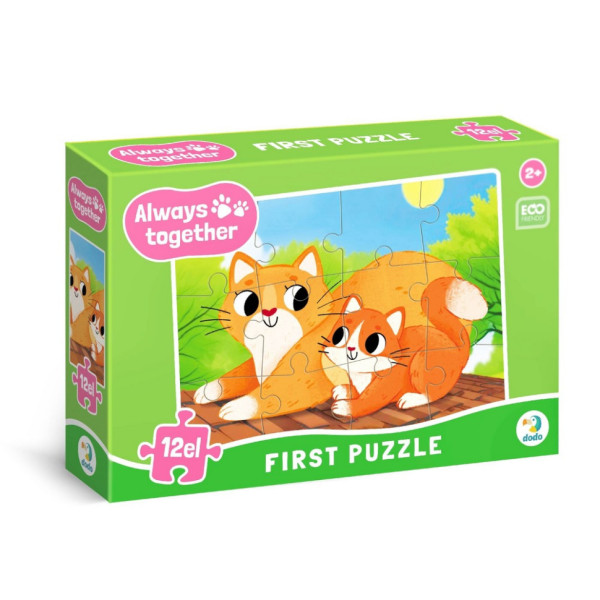 Пазл дитячий "Завжди разом Котики" 300632, 12 елементів (300632)