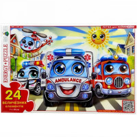 Пазл дитячий Спецтранспорт 88274, 24 великих елементи (88274)