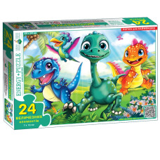 Пазл дитячий Динозаврики 88250, 24 великих елементи (88250)