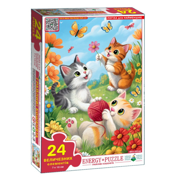 Пазл дитячий Грайливі кошенята 88243, 24 великих елементи (88243)